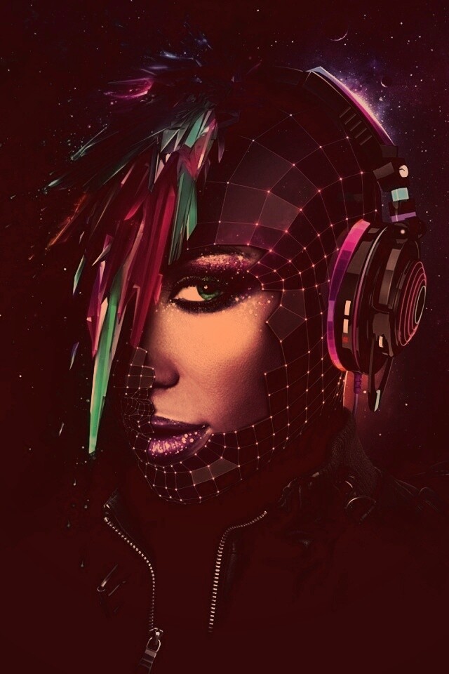 Кристаллические девушки из компьютерного мира обои