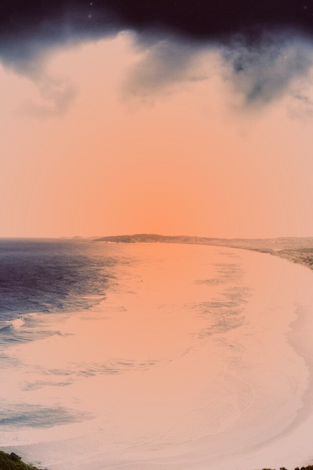 Берег до горизонта обои