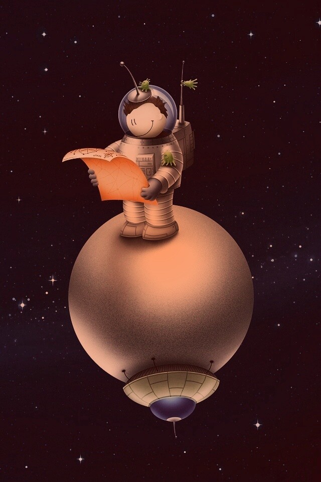 Космонват на луне обои