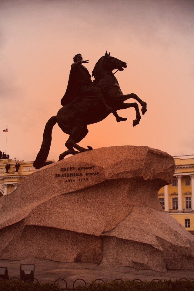 Медный Всадник в Питере обои