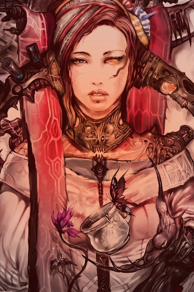 Странная девушка обои