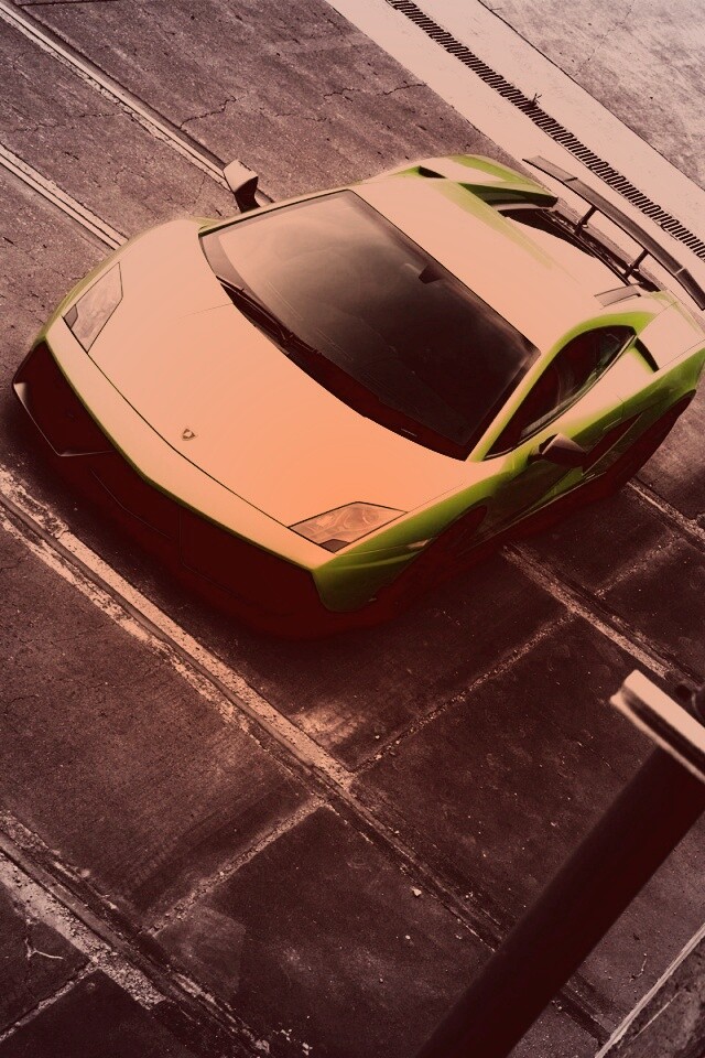 Зелёный Ламбо обои