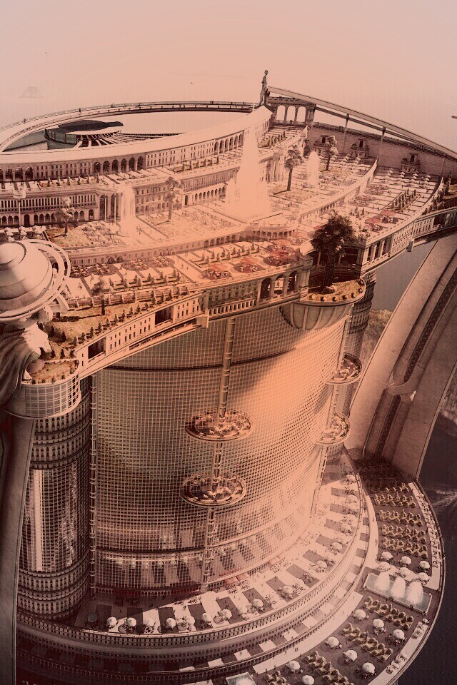 Город будущего обои