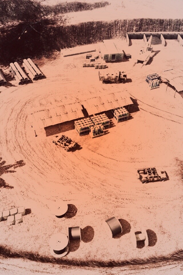 Вид на карьер из Crysis обои