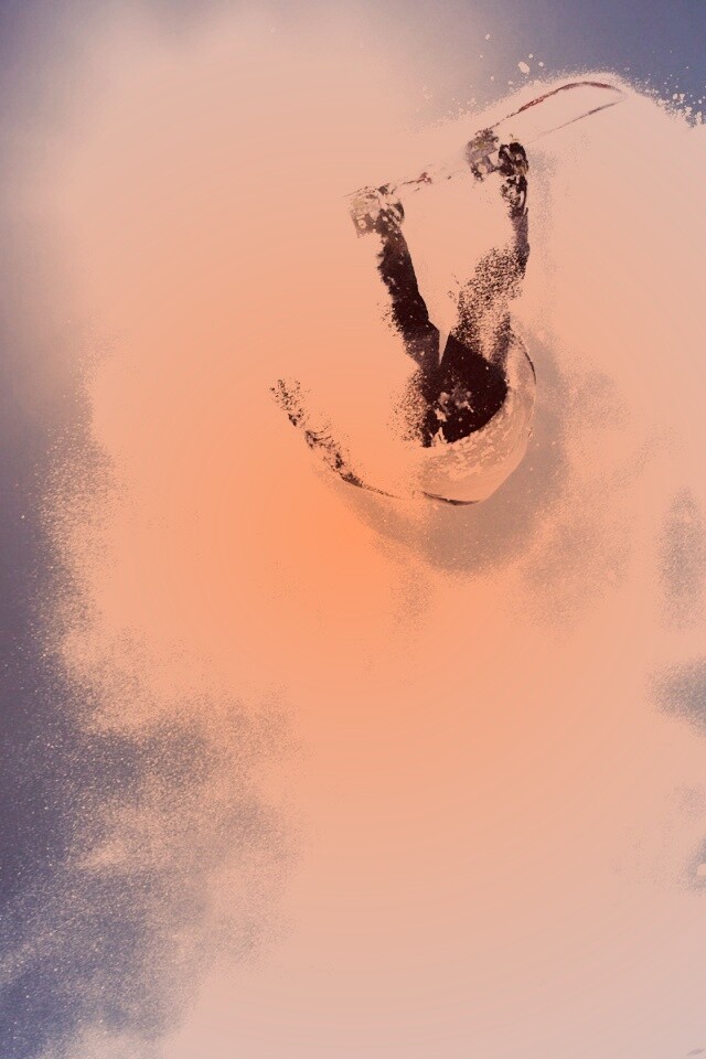 Прыжок на сноуборде обои