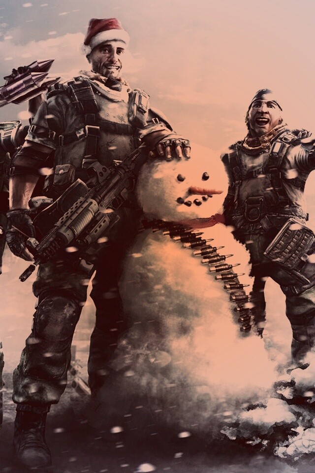 Новый год в шутере обои