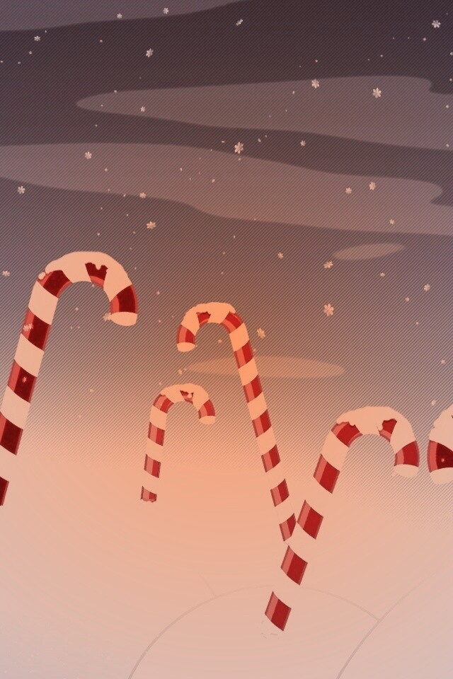 Леденцы в сугробах обои