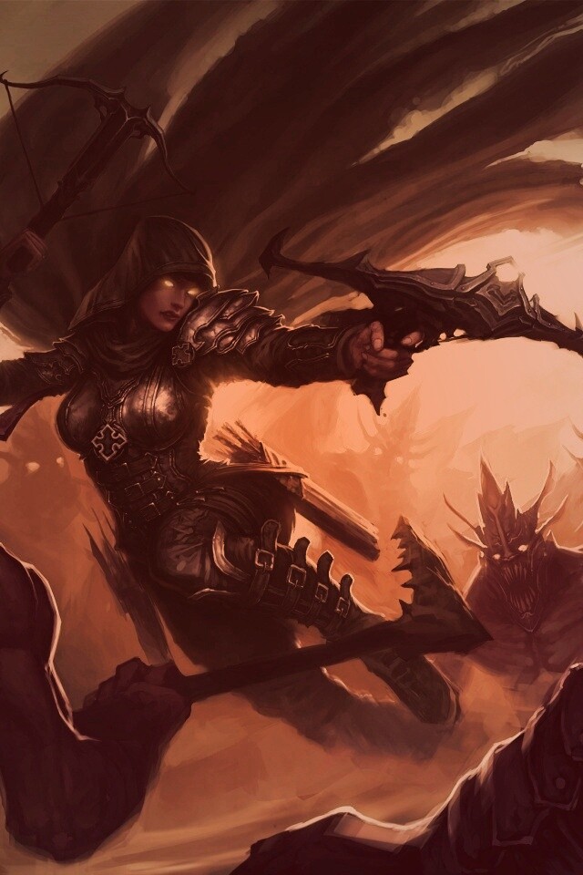 Охотник на демонов из Diablo 3 обои