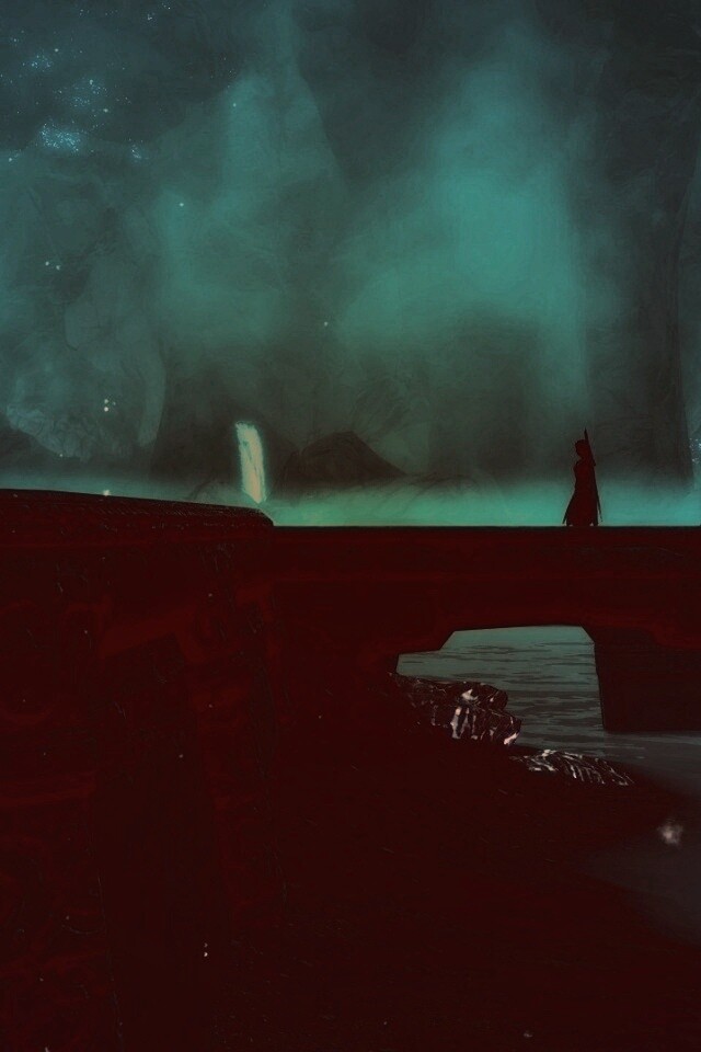 Светящийся путь обои