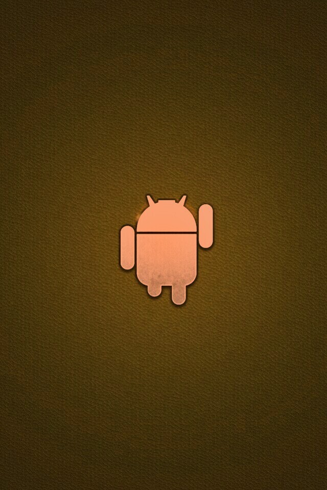 Логотип Android на зеленом фоне обои
