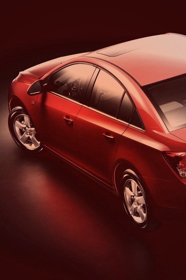 Шевроле Cruze красного цвета обои