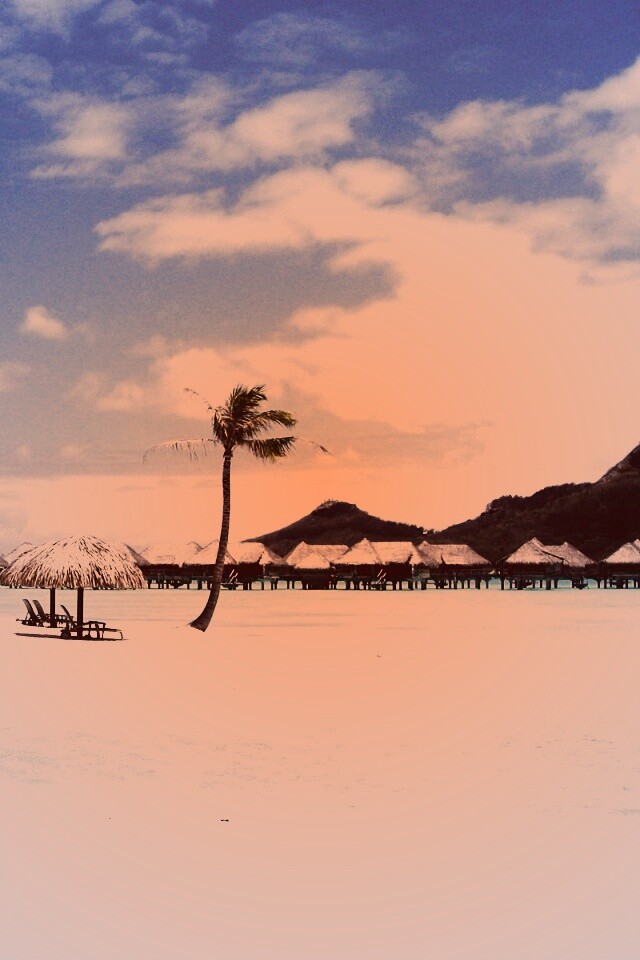 Побережье Бора-бора обои