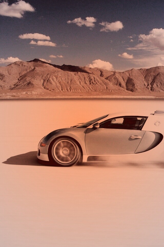 Бугатти в долине обои