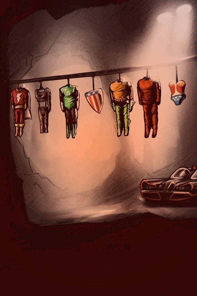 Пещера супергероев обои