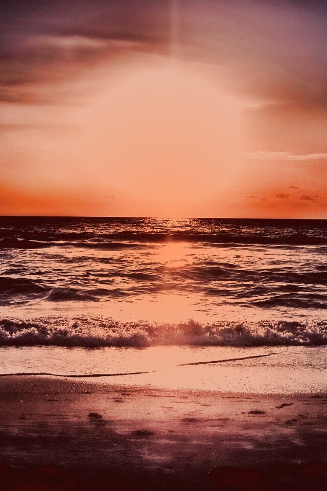 Морской закат обои