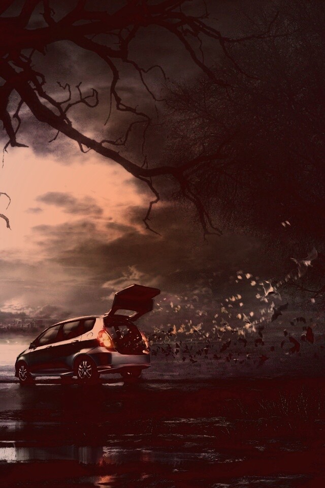 Темное авто обои