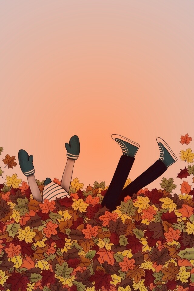 Опавшие листья обои