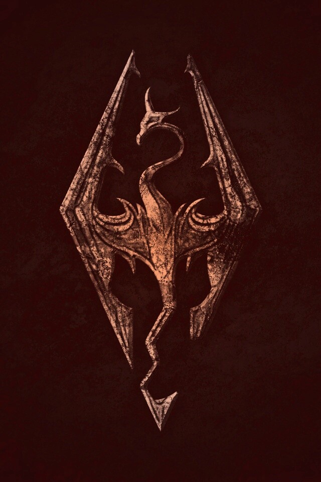 Логотип Skyrim обои