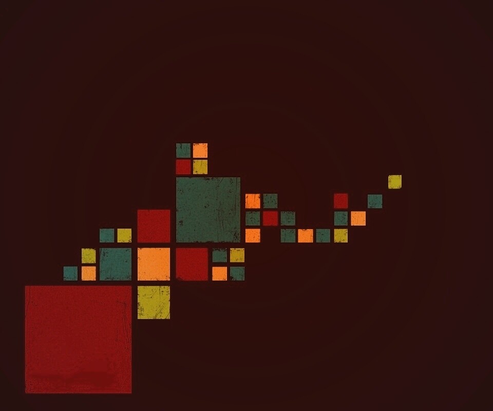 Цветные кубы обои