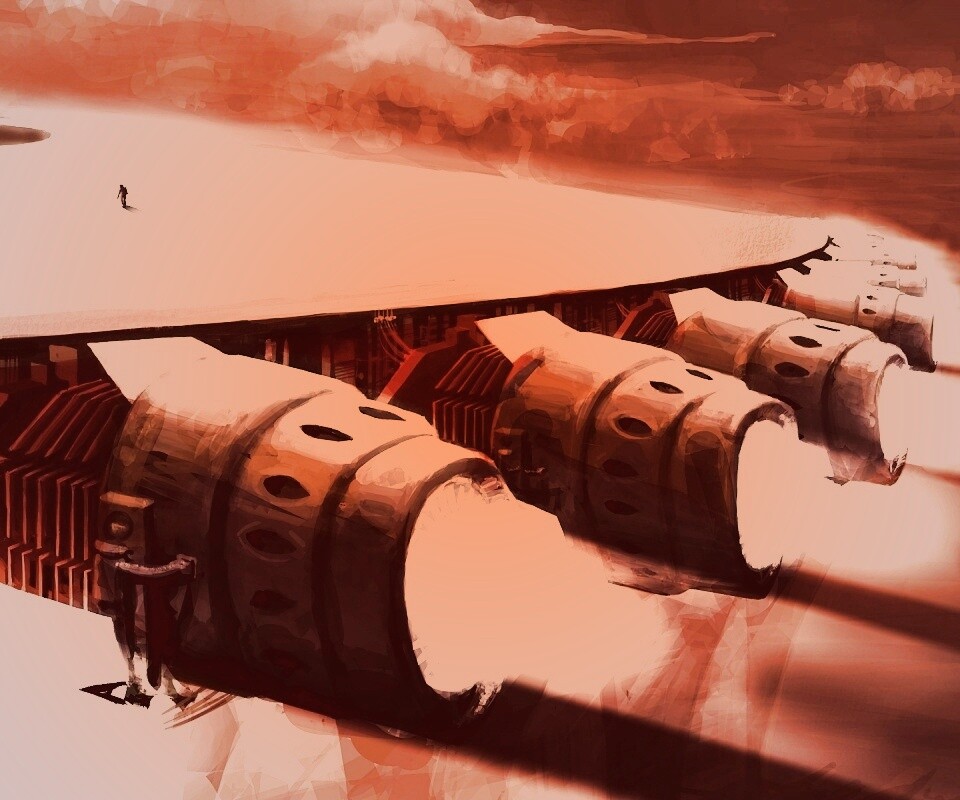 Разгон космического корабля обои