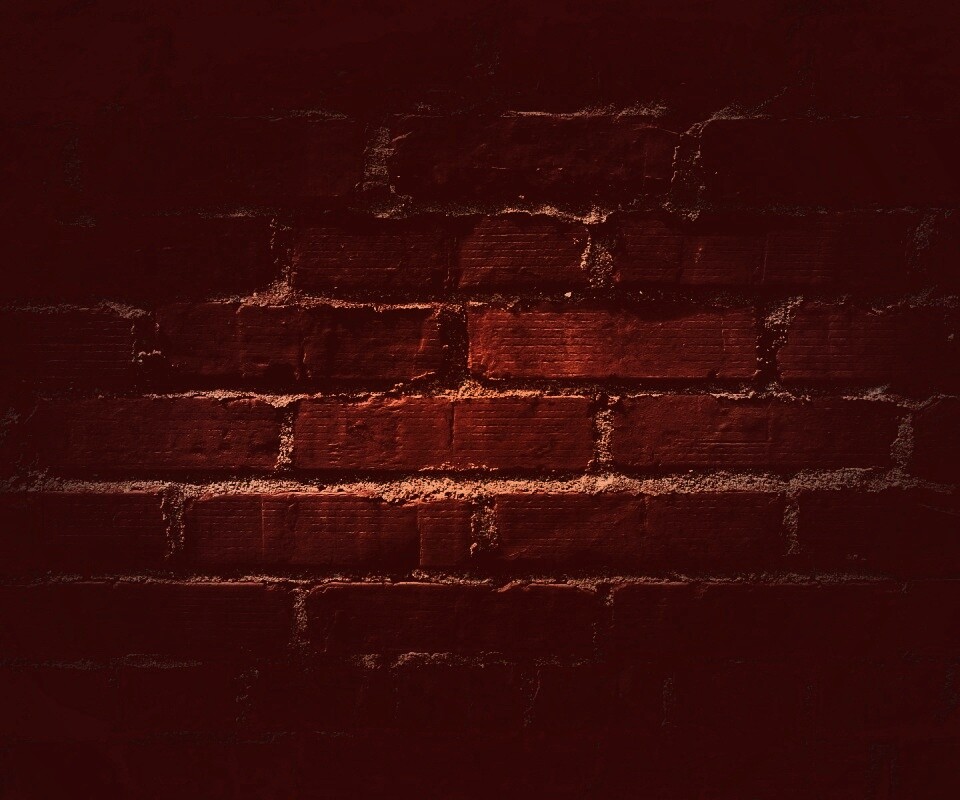 Затемненная кирпичная стена обои