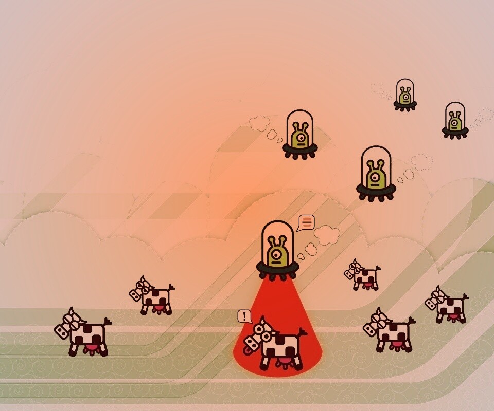 Пришельцы воруют коров обои