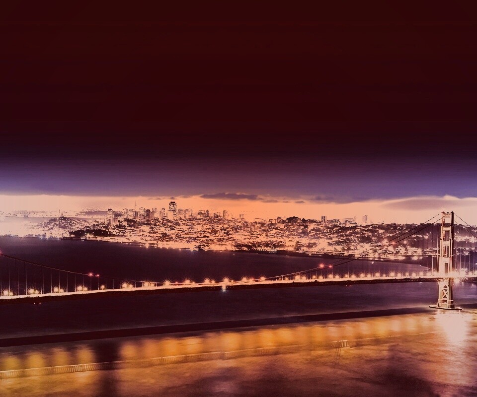 Ночной Нью-Йорк обои