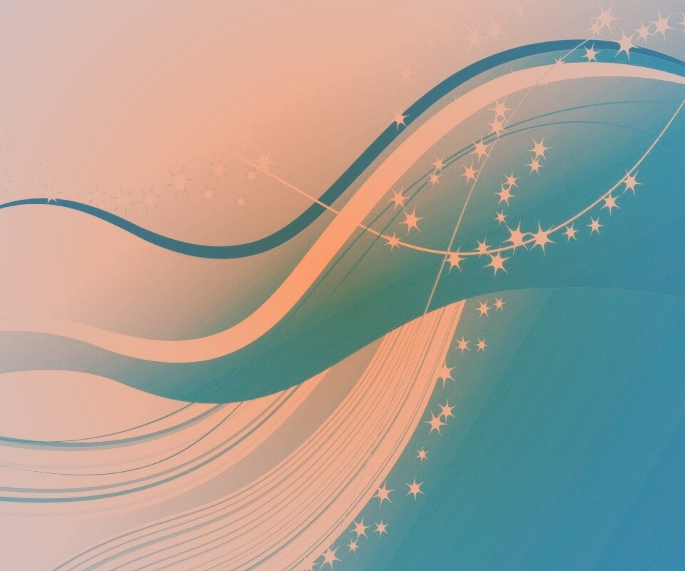 Голубые линие и белые блики обои