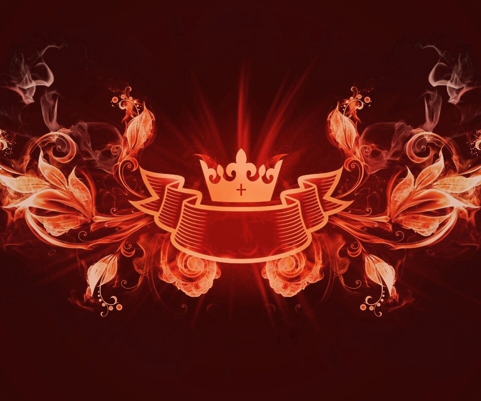 Пламенные цветы обои