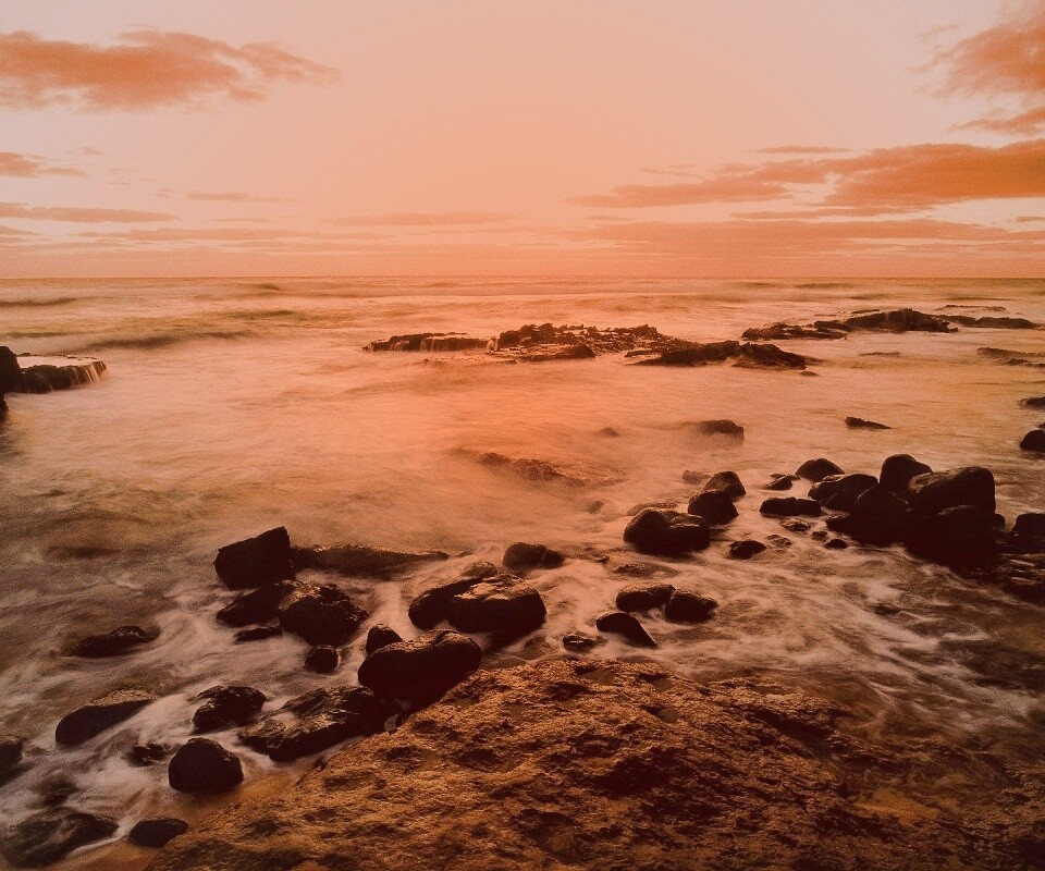 Каменистая отмель обои