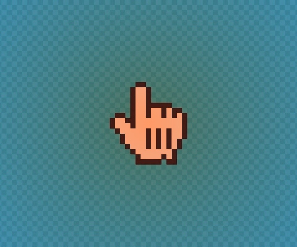 Курсор на синем фоне обои