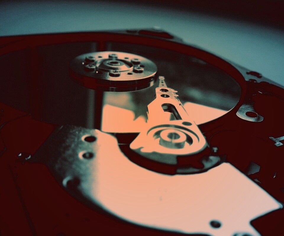 Разобранный жесткий диск обои