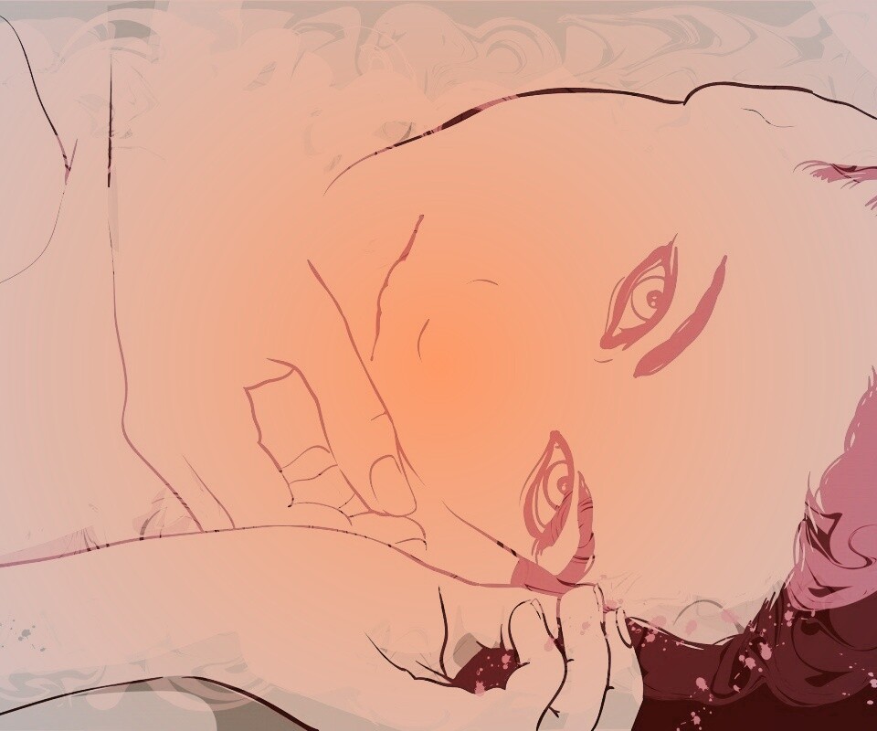 Рисунок девушки обои