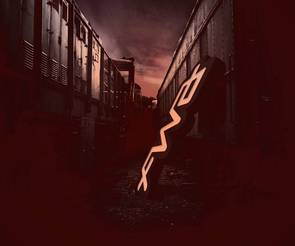 Упавшая вывеска обои