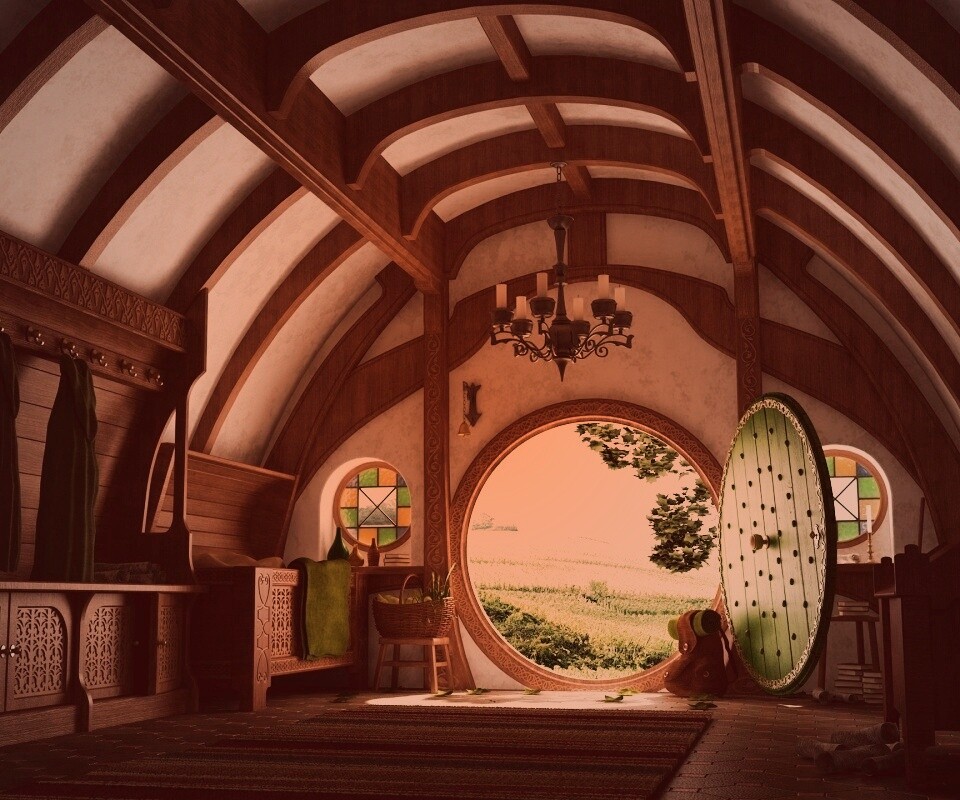 Дом хоббитов обои