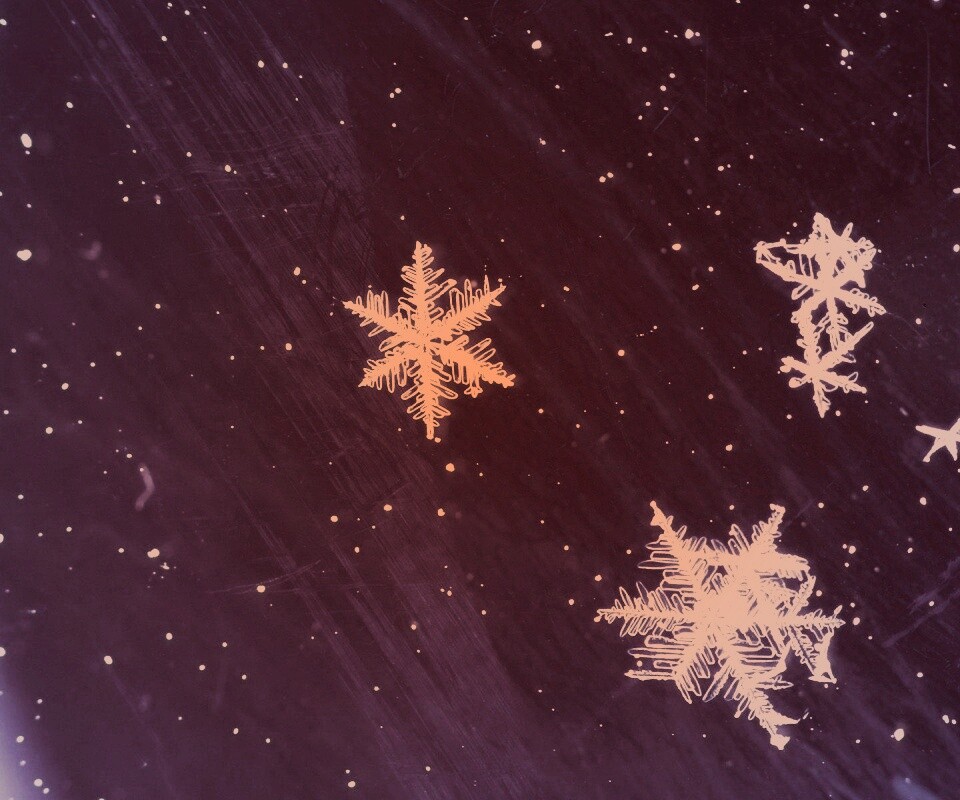 Снежинки обои