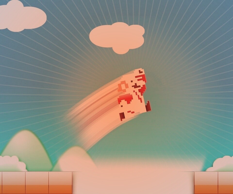 Прыжок Марио обои