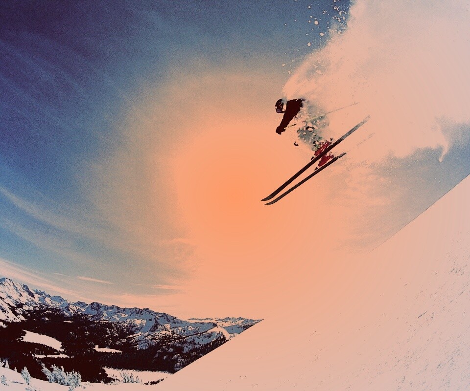 Горнолыжник обои