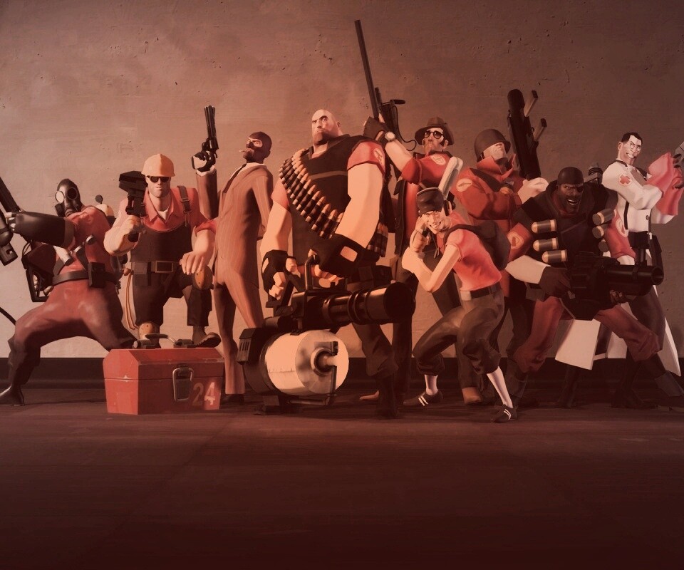 Герои игры Team Fortress 2 обои