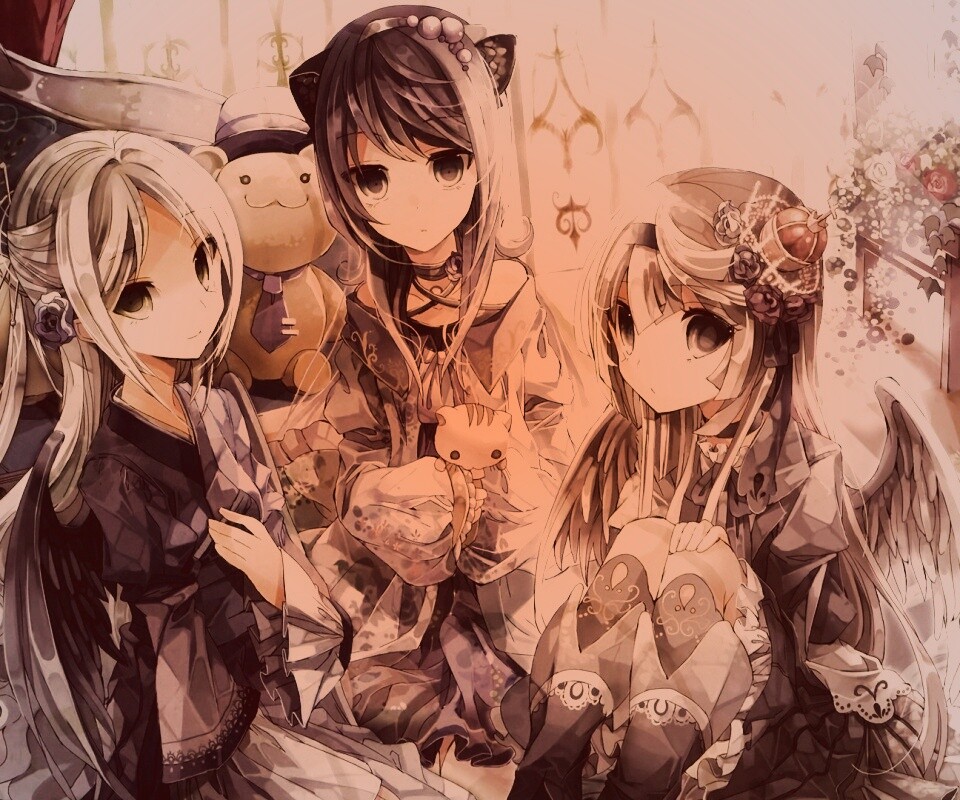 Три лоли обои