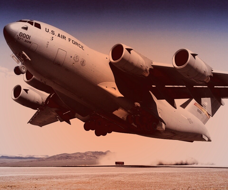 Транспортный самолет воздушных сил США обои