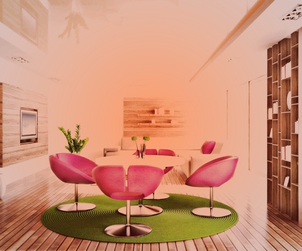 Дизайн гостиной обои