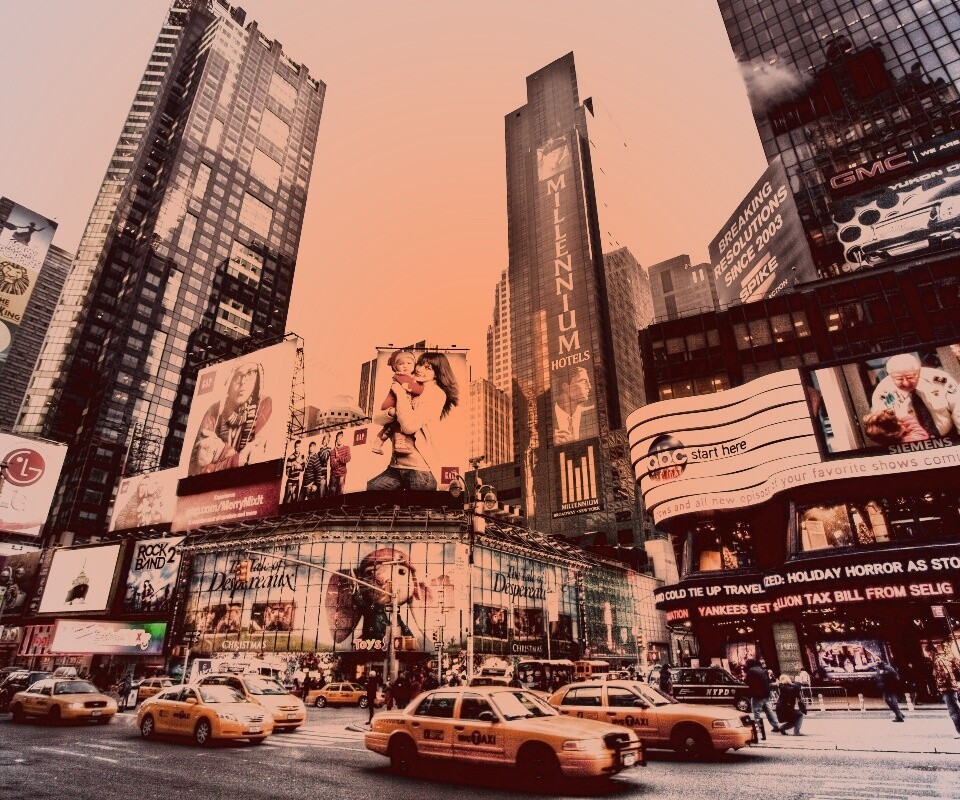 Улицы Нью-Йорка обои
