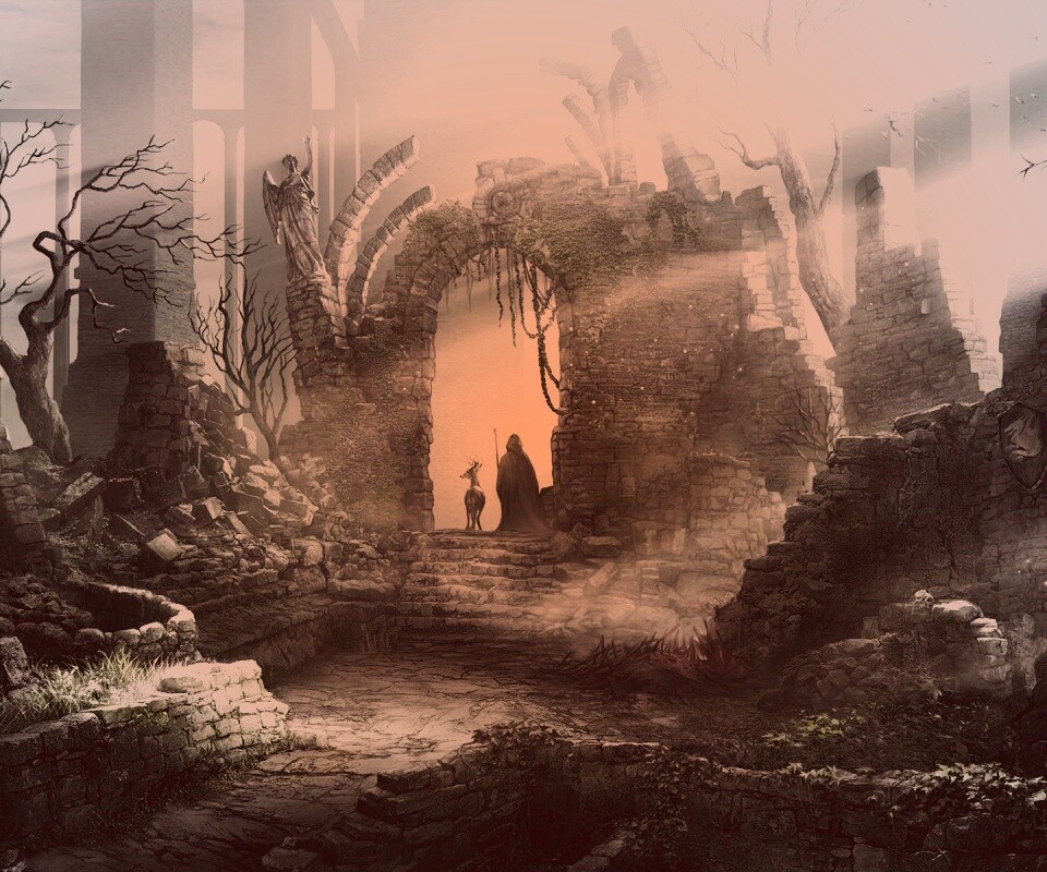 Маг в руинах обои