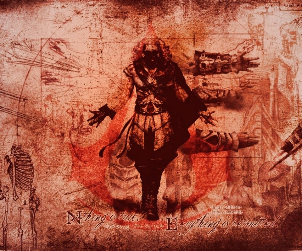 Гравюра Assasins Creed обои