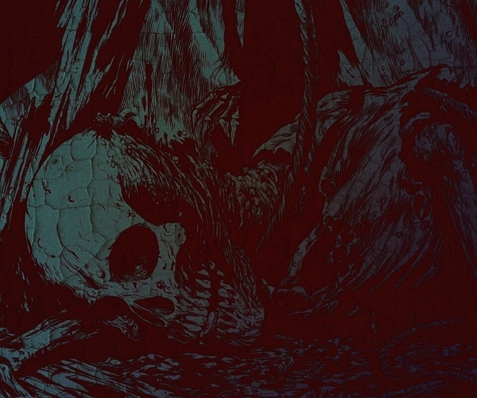 Тлеющий скелет обои