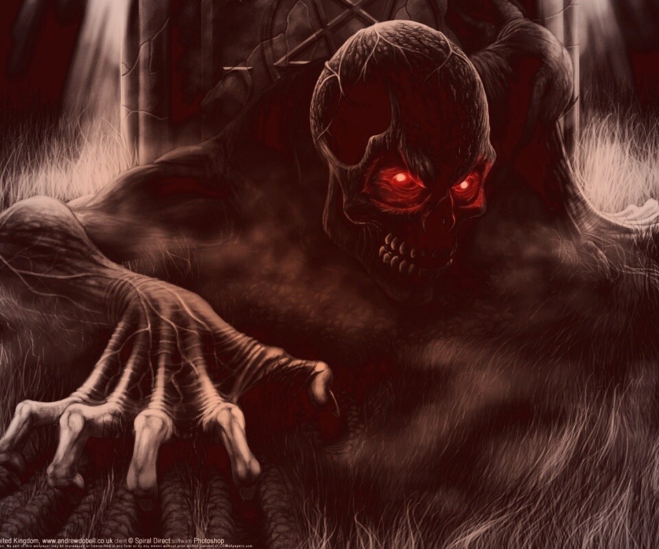 Черный труп вылезает из могилы обои