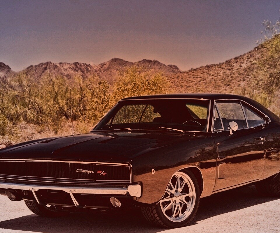 Черный Додж обои