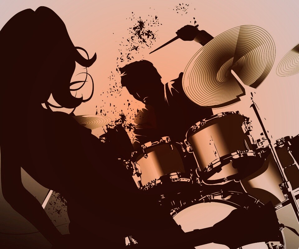 Барабанщик зажигает обои