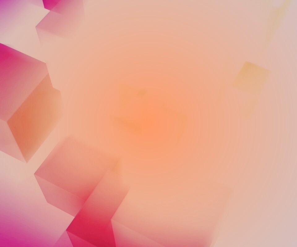 Розовые и желтые кубики обои